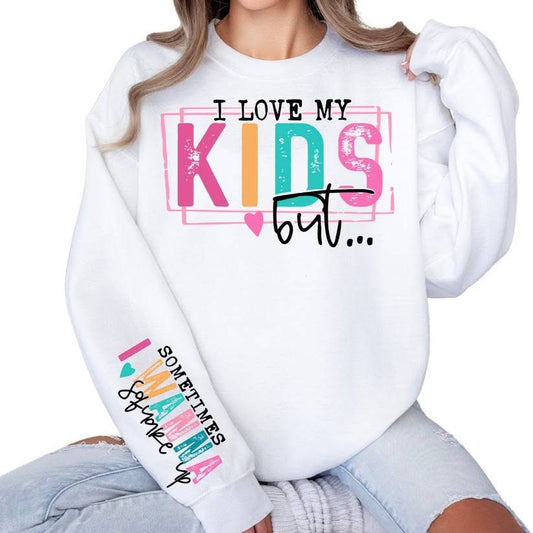 I Love My Kids Wanna Square Up with Sleeve Design