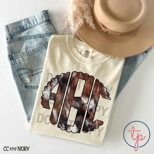 Cowhide Monogram