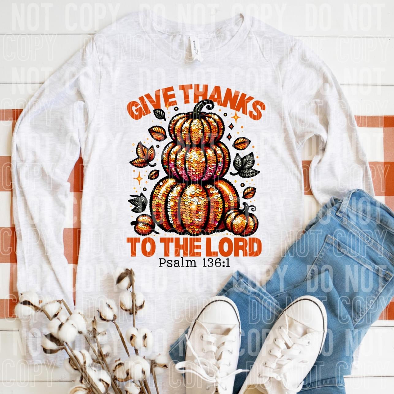 Give Thanks (Stacked Pumpkins)