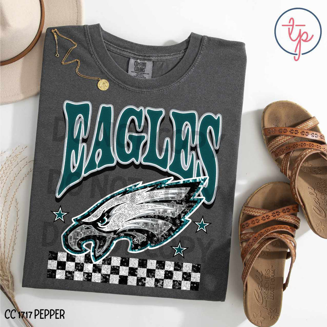 Checkered NFL Faux Glitter Collection