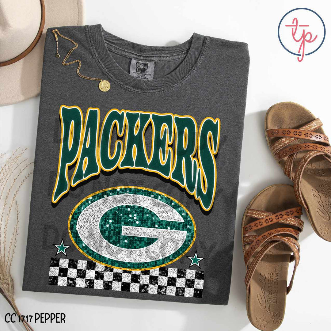 Checkered NFL Faux Glitter Collection