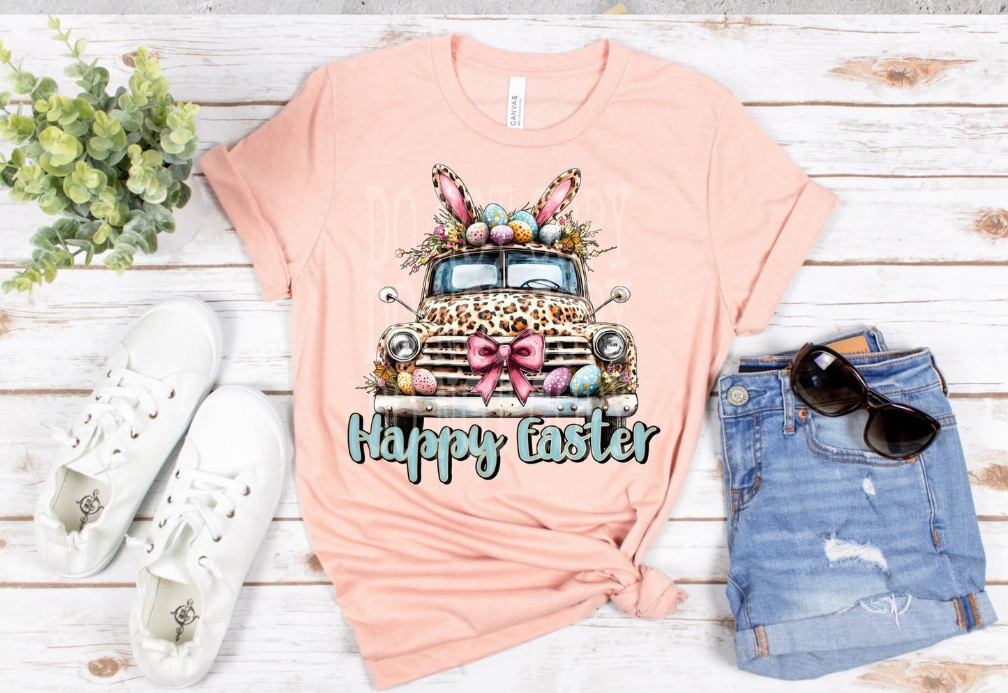Happy Easter with Leopard Truck