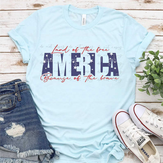 Land Of The Free America Distressed