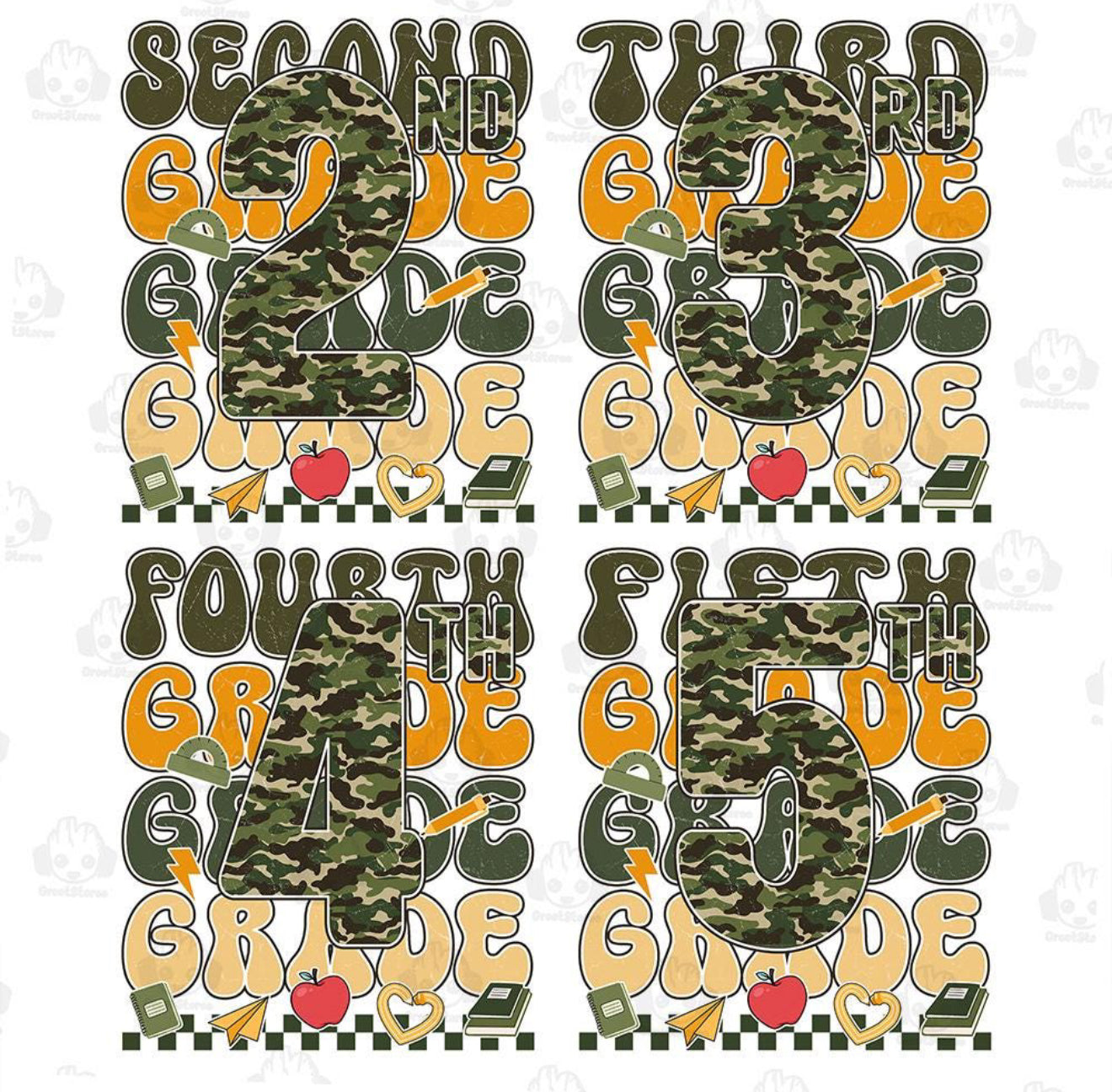 Camo Stacked Grades Collection