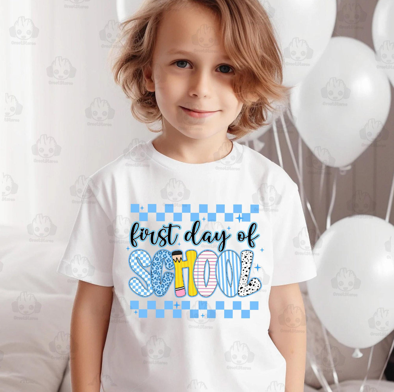 Checkered First Day Of School Collection