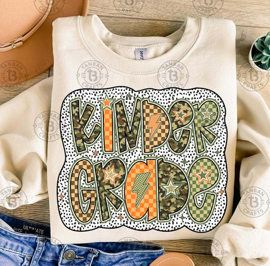 Green Orange Grunge Grades Pre K Through Fourth Grade Collection