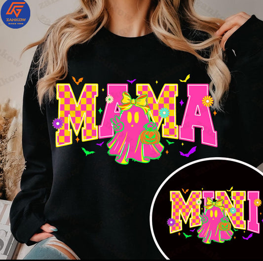 Neon Ghost Mama and Mini Collection