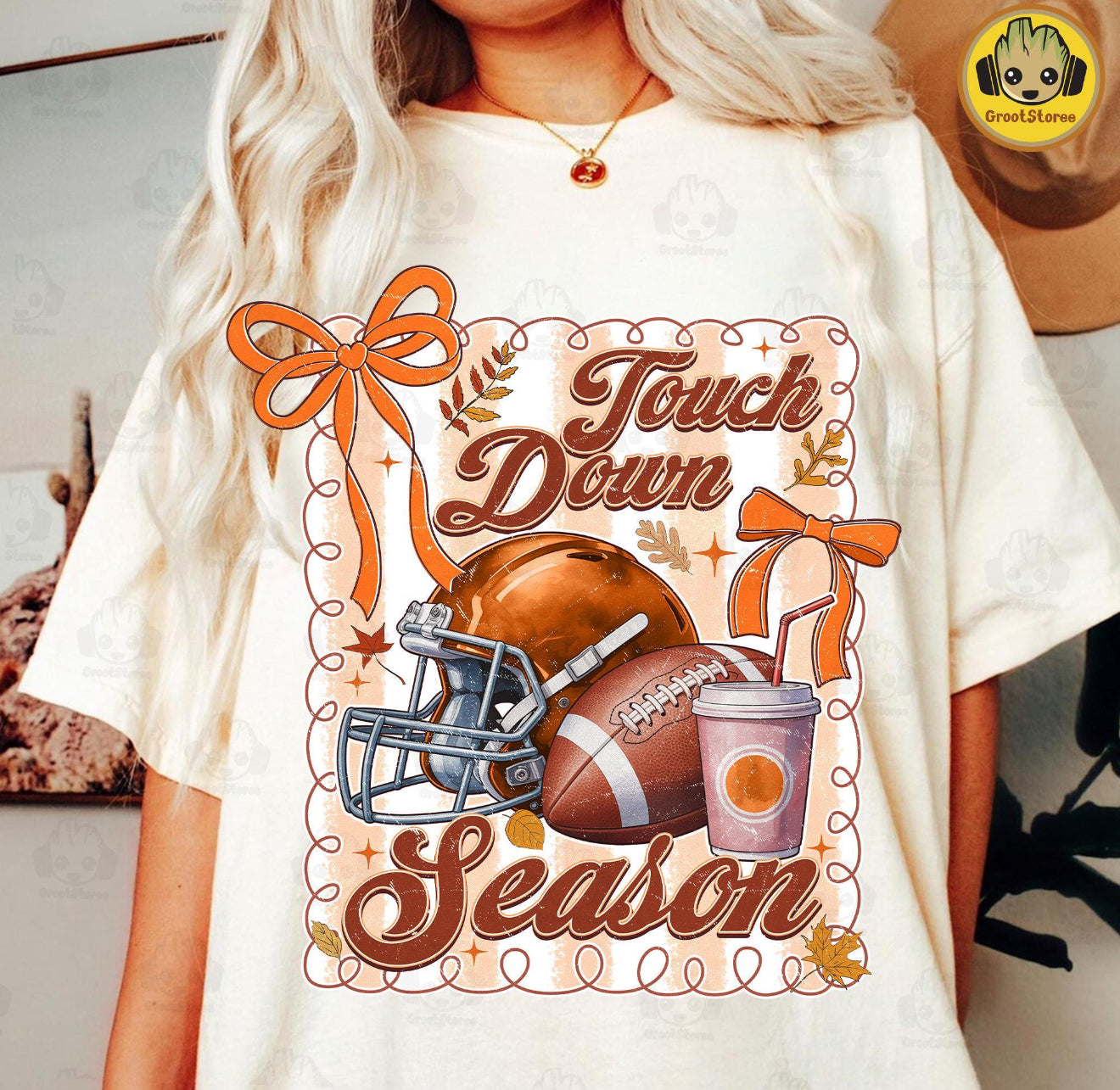 Preppy Touch Down Season Football