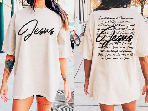 I Speak The Name of Jesus (Front/Back)