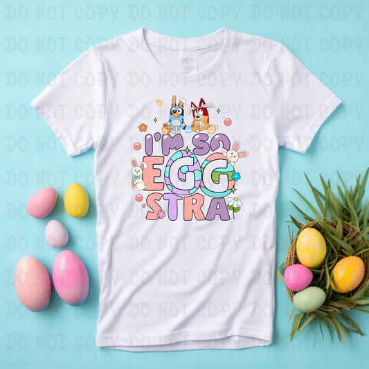 I'm So Eggstra Blue Dog
