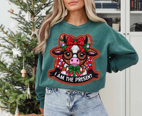 I Am the Present Cow Christmas