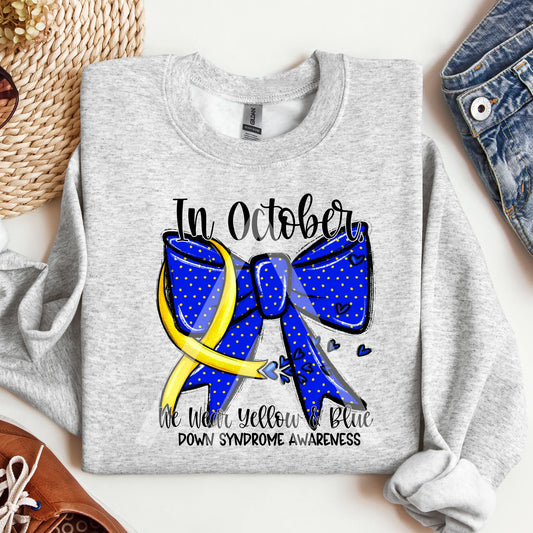 October We Wear Yellow and Blue (Down Syndrome)