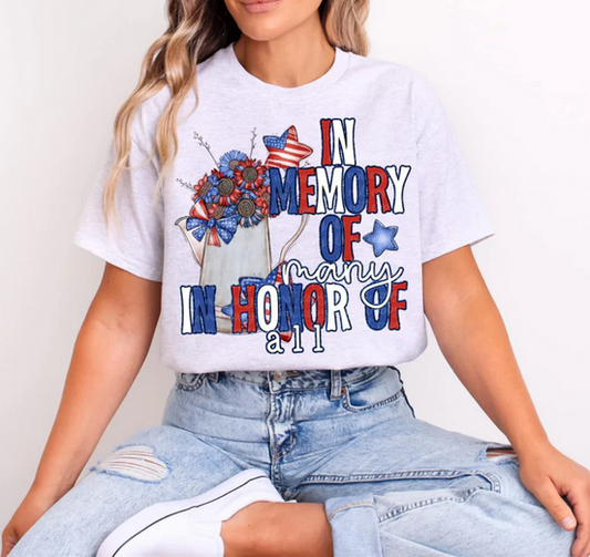 In Memory Of Many In Honor Of All