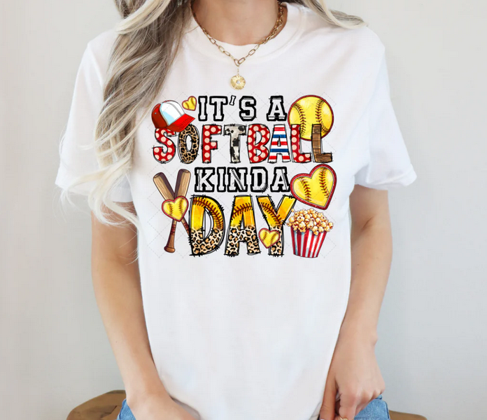 It's A Softball Kinda Day with Popcorn