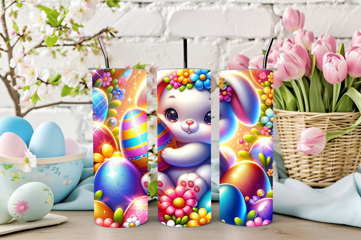 A Collection of A Variety of Easter Themed Tumblers