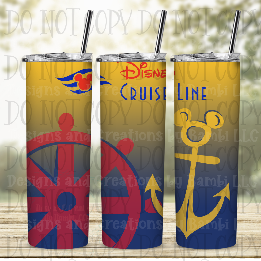 It's A Cruise Line 20 oz Sublimation Tumbler