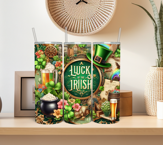 Luck of the Irish 20 oz Skinny Tumbler