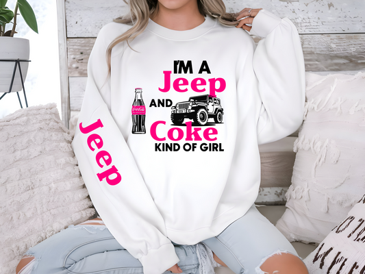 Jeep and A Coke Pink/Black (Front/Sleeve)
