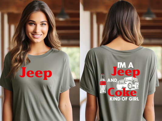Jeep and A Coke Red/White (Front/Back)