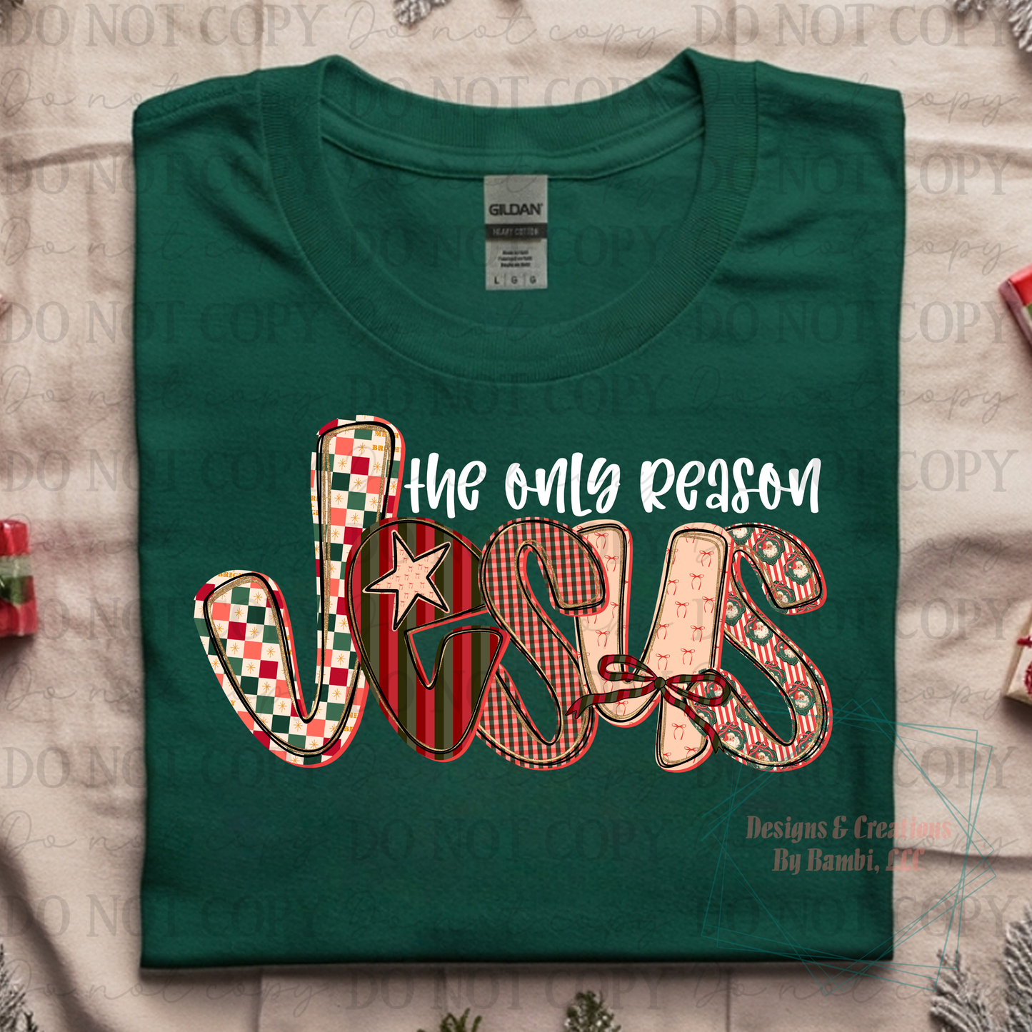 Jesus The Only Reason White Font