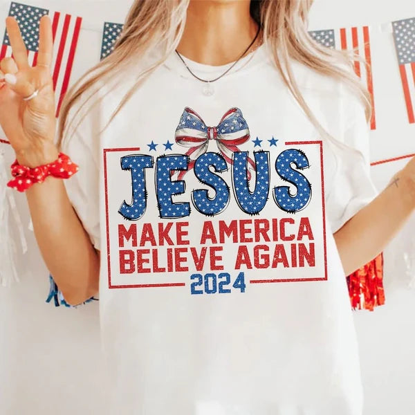 Jesus Make America Believe Again Frame