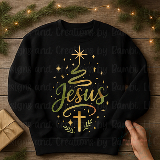 Jesus with Northern Star and Cross