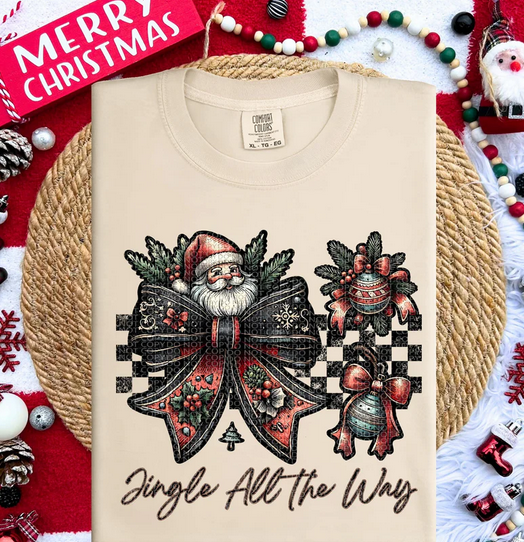 Jingle All the Way Santa Bows