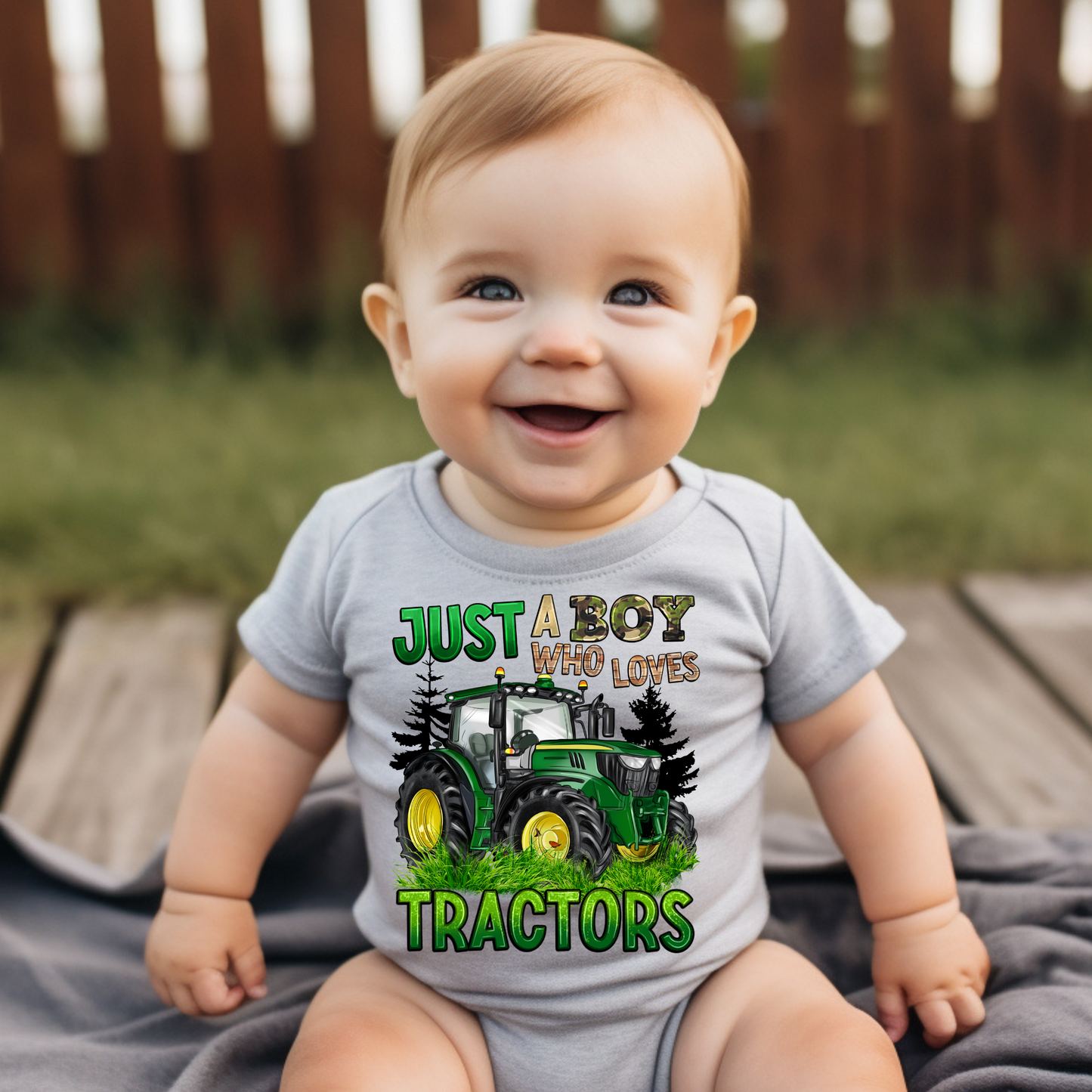 A Boy Who Loves Tractors