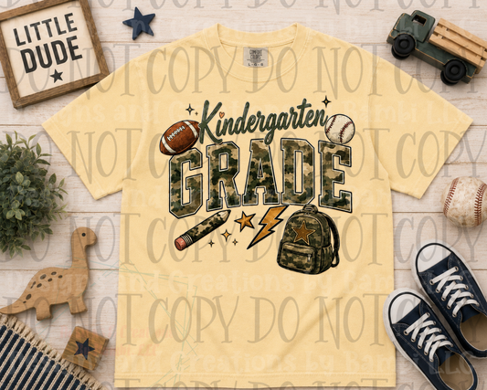 Camo School Grade Collection