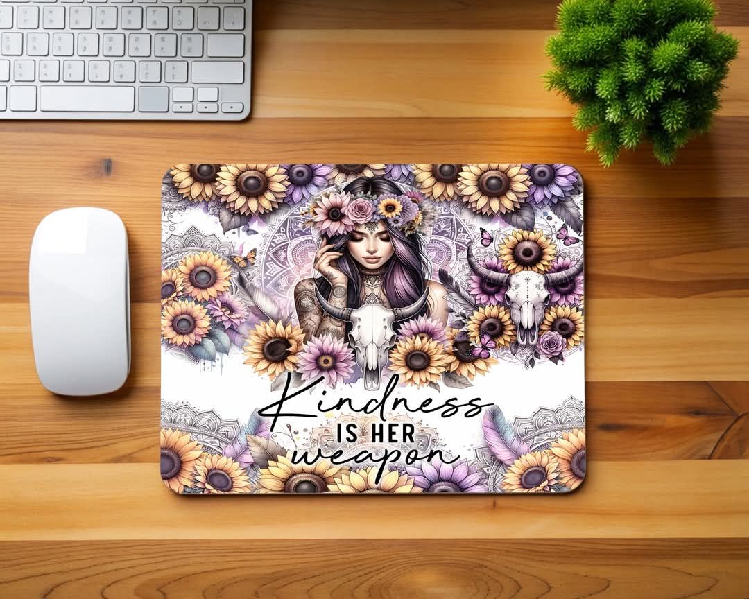 Kindness Is Her Weapon Mouse Pad