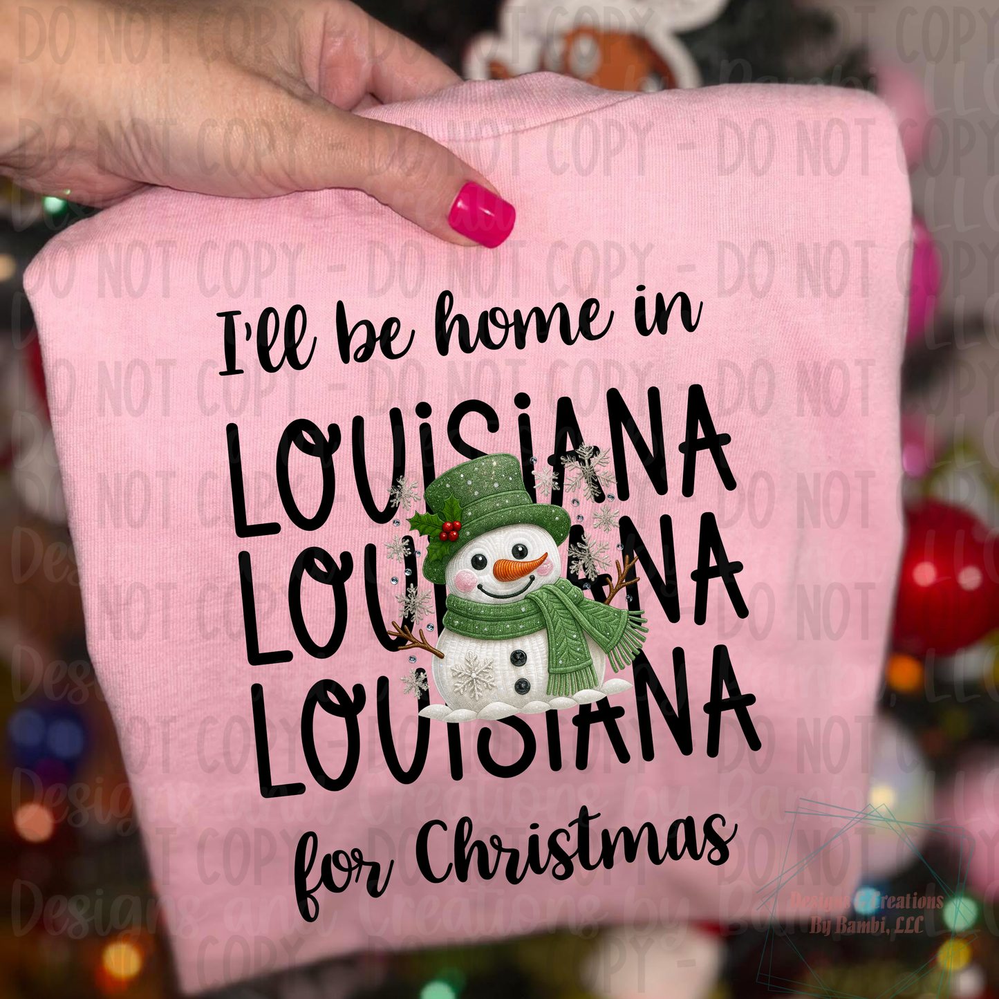 I'll Be Home in States Sage Snowman with Black Font Collection