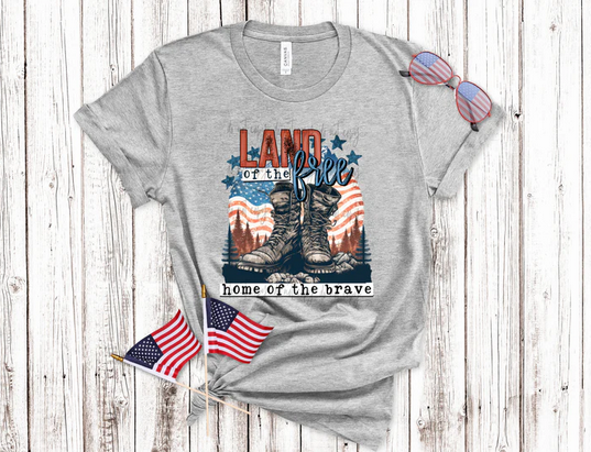 Land of the Free Home of The Brave Boots