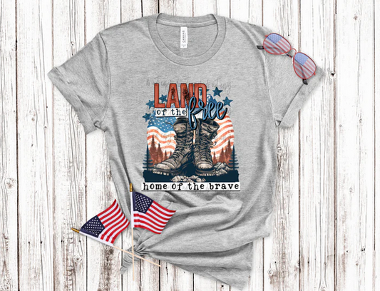Land of the Free Home of The Brave Boots