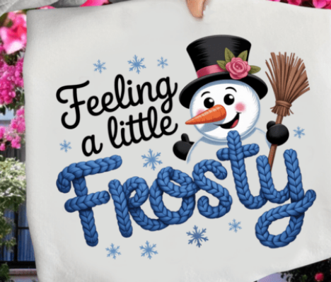 Faux Latch Hook Crochet Yarn Feelin' A Little Frosty