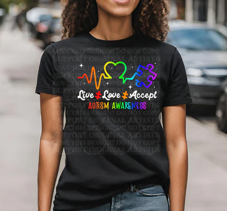 Live Love Accept Autism Awareness