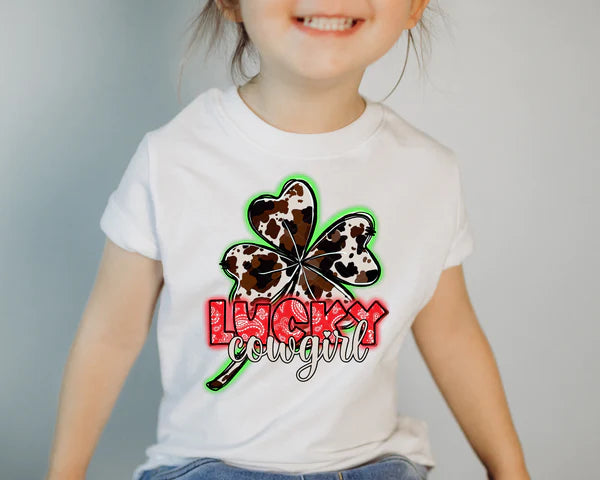 Lucky Cow Print Clover