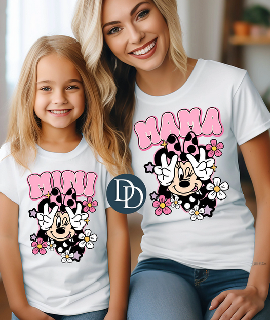 Mama Floral Mini Mouse