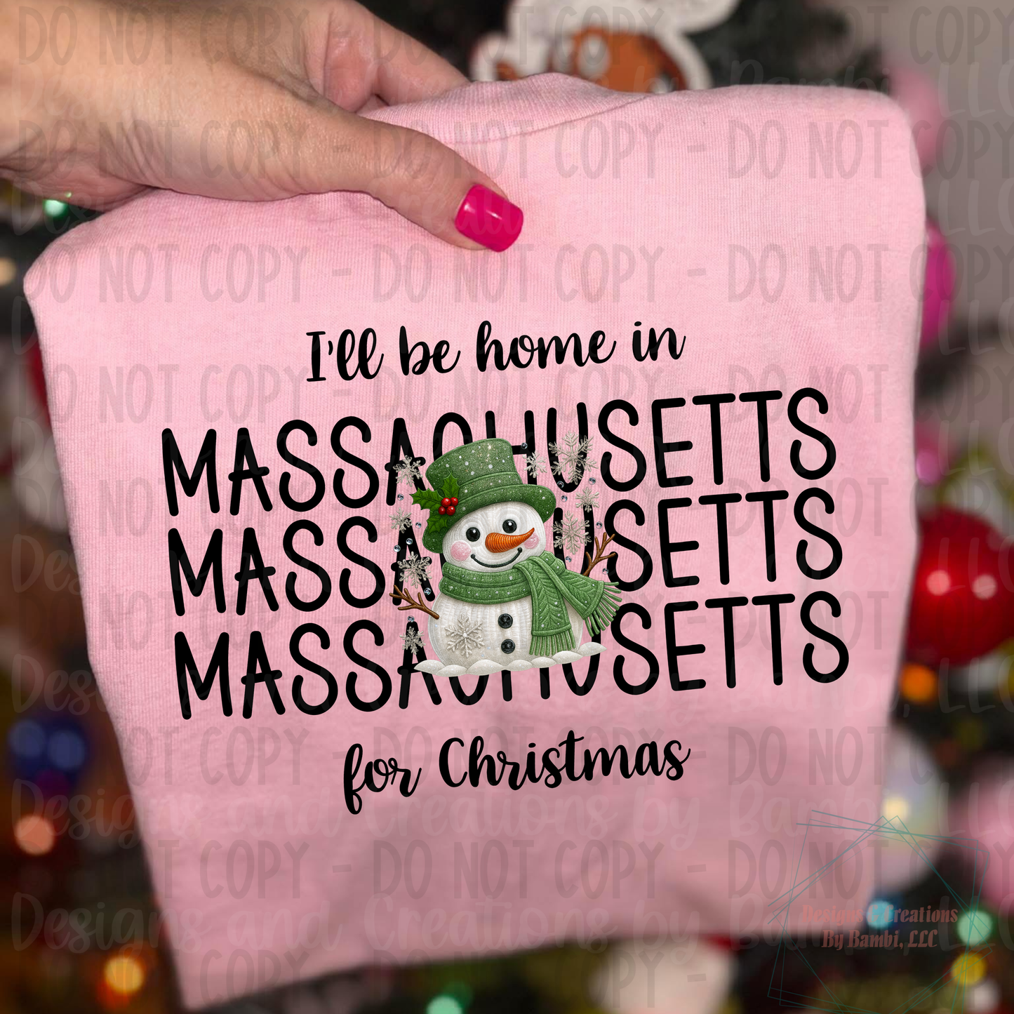 I'll Be Home in States Sage Snowman Black Font Digital Bundle