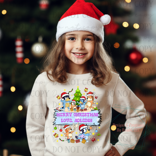 Personalized Blue Christmas Collection