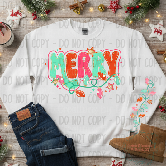 Merry Lights with Sleeve Design