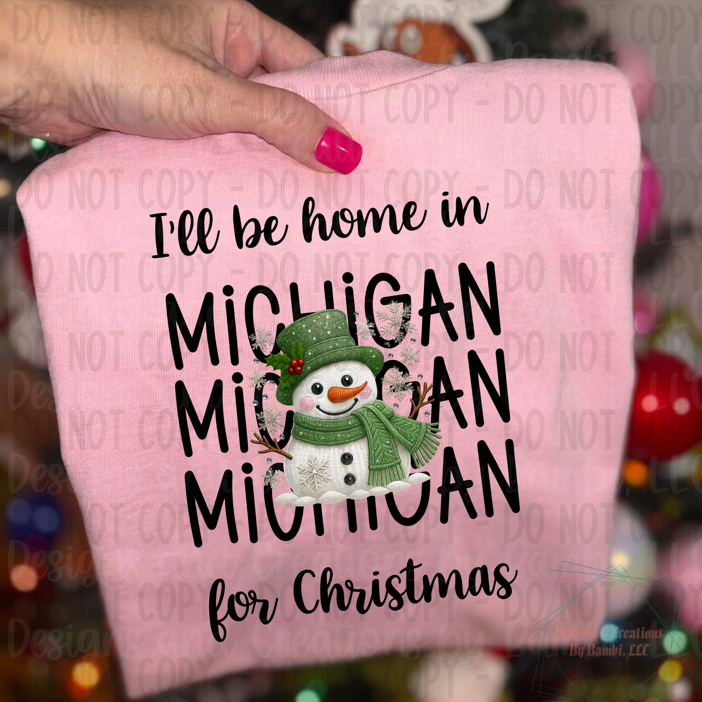 I'll Be Home in States Sage Snowman Black Font Digital Bundle