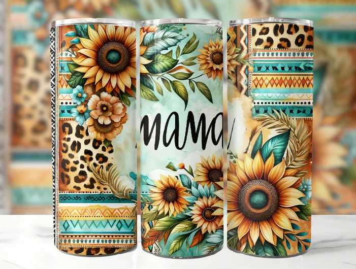 Mama Sunflower 20 oz Tumbler