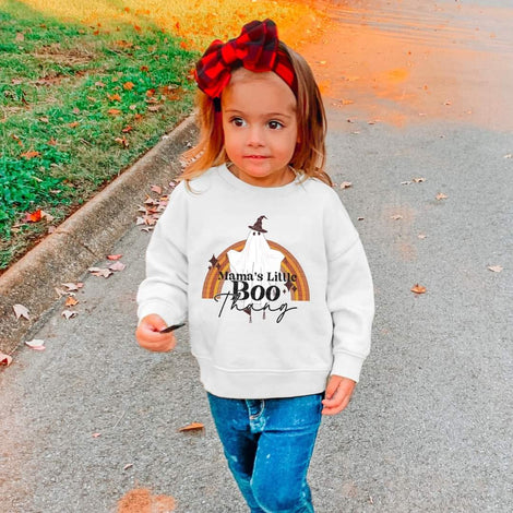 Mama's Little Boo Thang Matching Set Completed Shirt- Kid