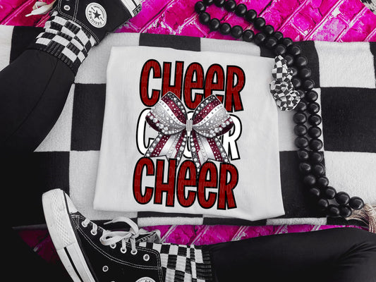 Faux Rhinestones and Cheer Bow Mascot Collection