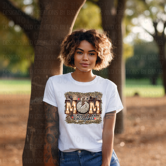 Marque Lights Volleyball Mom with Leopard