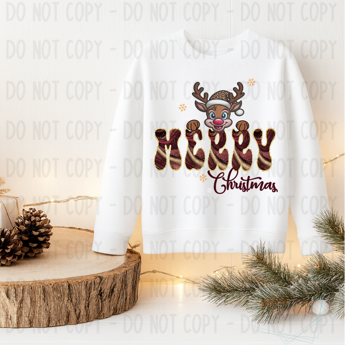 Merry Christmas with Reindeer