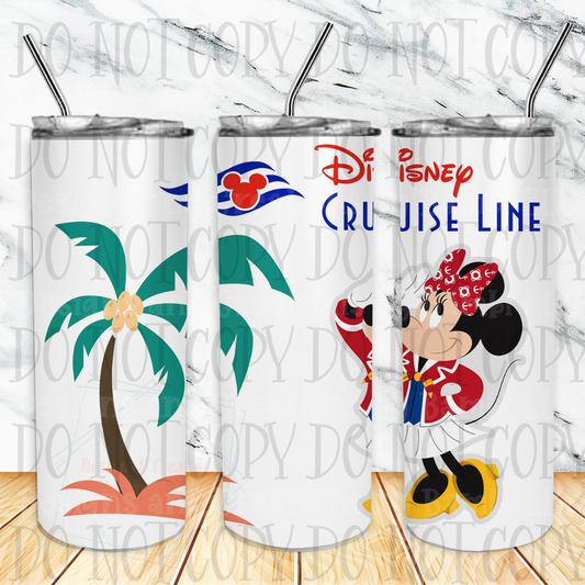 Minnie Cruise Line 20 oz Sublimation Tumbler
