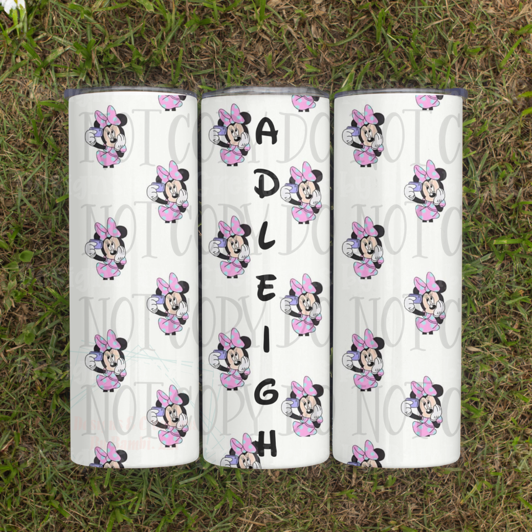 Personalized Minnie 20 oz Sublimation Tumbler