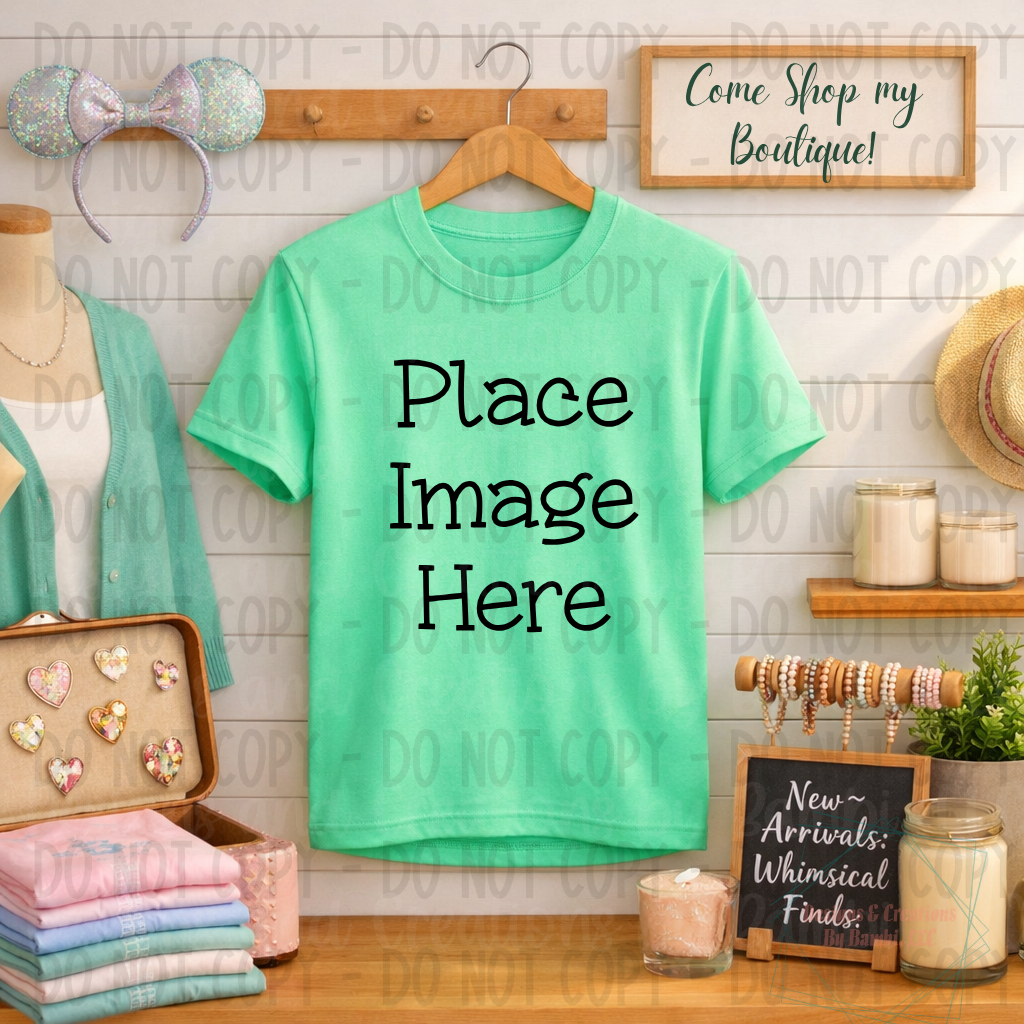 Boutique Themed Indoor Lifestyle Gildan Apparel Mock Ups