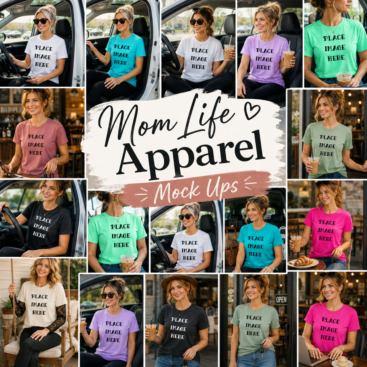 May-June-July Apparel Mock Up Drives (Large Variety of Themes, Brands, and Colors)